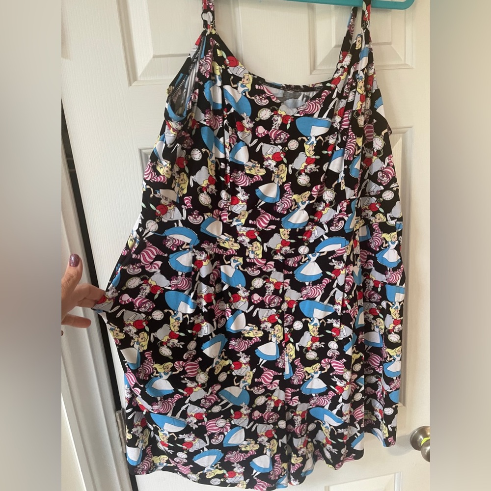 Torrid Alice in Wonderland romper size 3 (22-24) Disney Her Universe brand